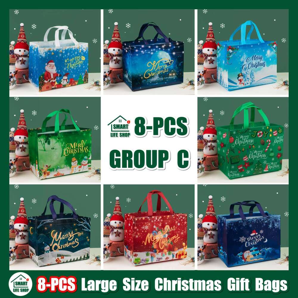 Christmas Versatile Non-Woven Xmas Tote Bags