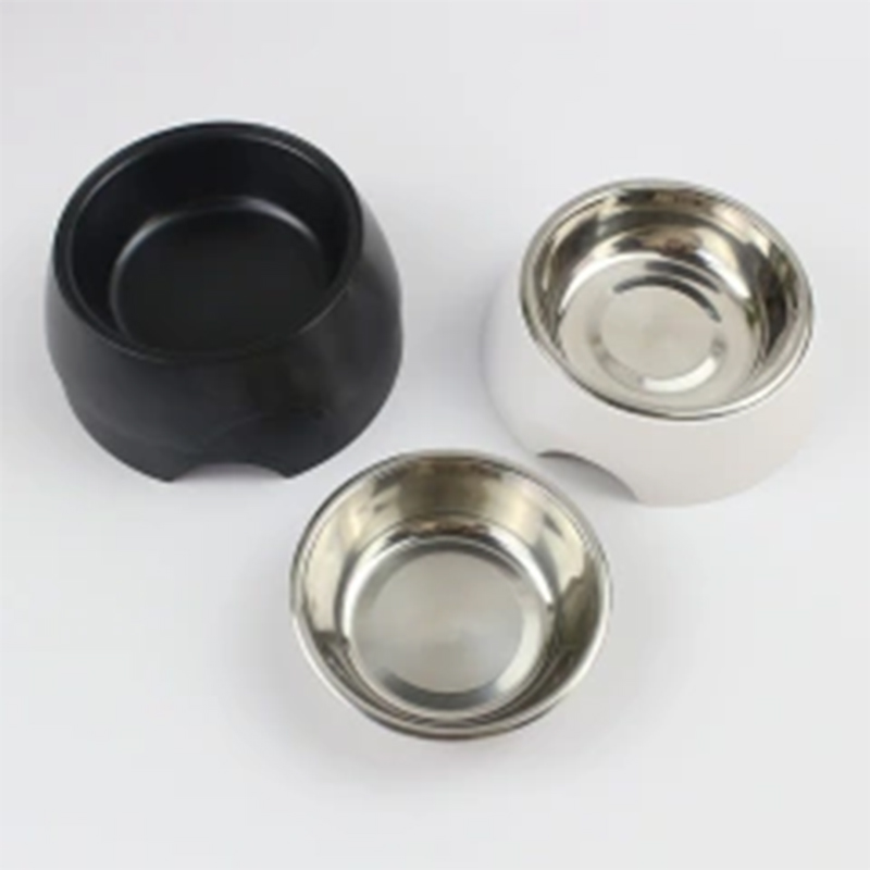 Eco-Friendly Melamine Canine Dining Plate Slip Resistant Design with Adjustable SS Edge