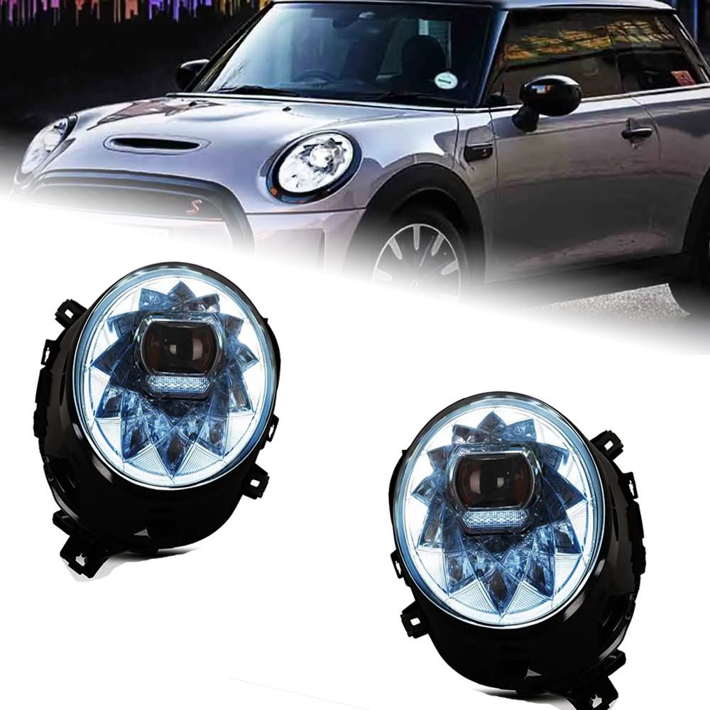 Head Lights for MINI F55 F56 20 14-20 21 Upgraded LED Bifocal Lens Day Running Turning Signal Head Lamps Assembly