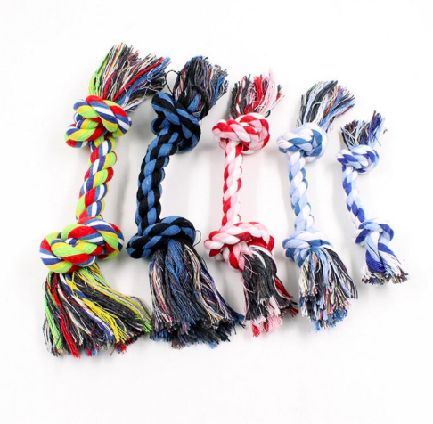 Eco Friendly Braided Knots Cotton Rope Dental Clean Pet Training Rope Dog Toy in Bulk Selling