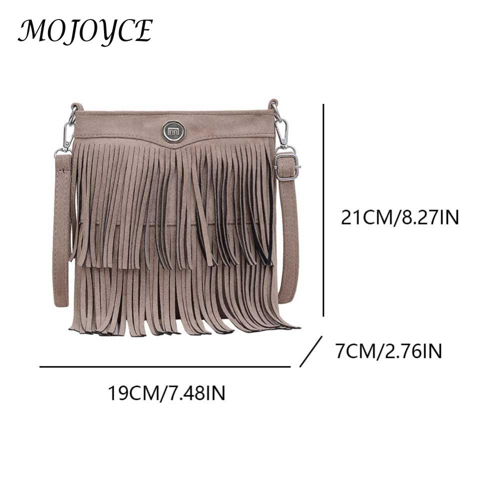 Retro Fringe Shoulder Bag Large Hobo Bag Tassel Crossbody Bag Crossbody Purse Messenger Bag for Women Work Shopping Travel