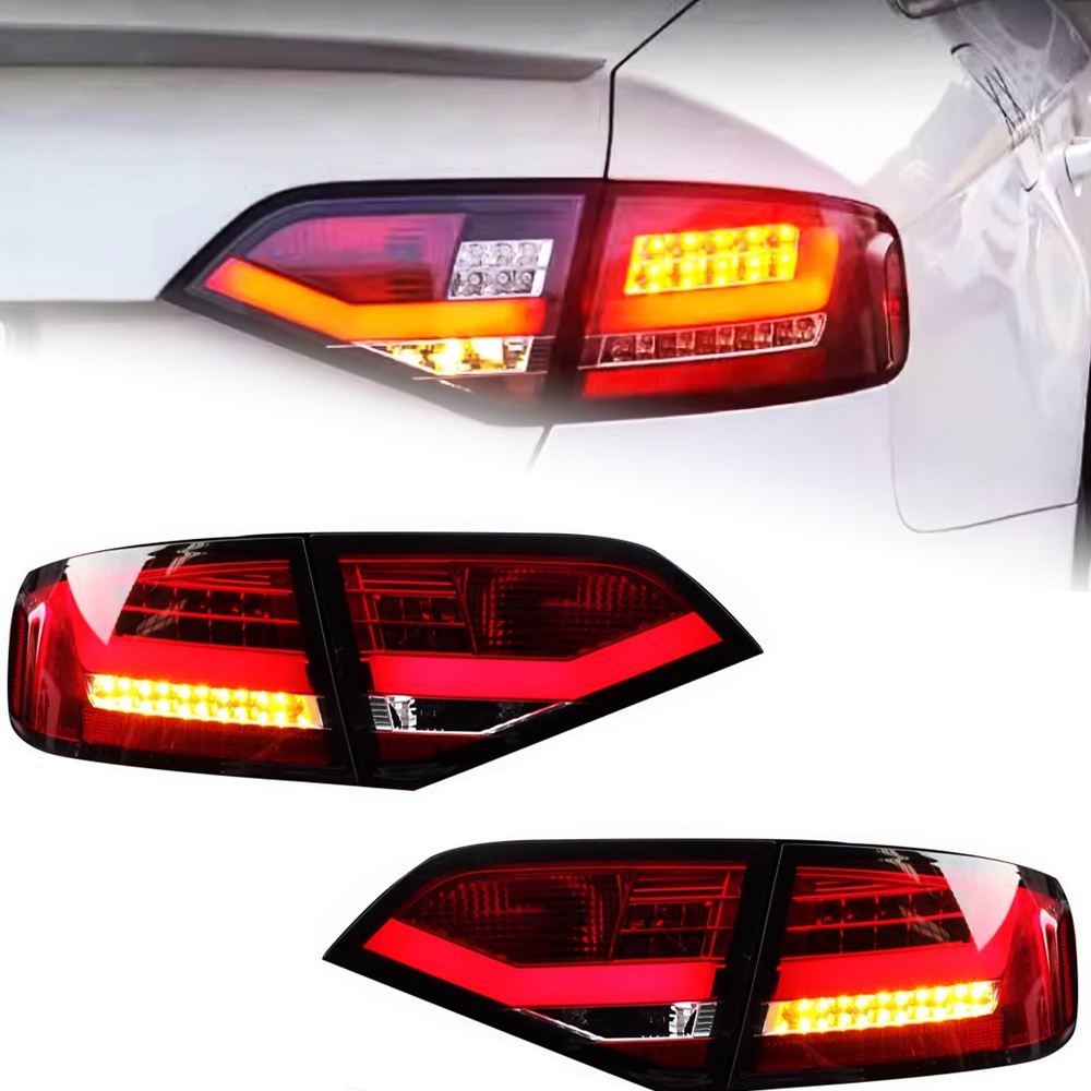 Car Tail Lights for Audi A4 B8 2009-2012 A4L Refit Signal Taillight Rear Lamp Streaming LED Tail Light Assembly