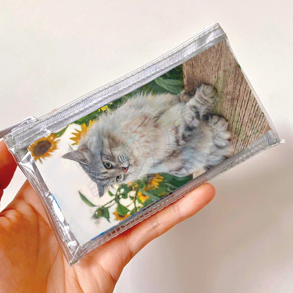 Multi-layer Waterproof Coin Purse Wallet Washable Transparent Card Holder Zipper PVC Storage Bag Foldable Portable Multifunction