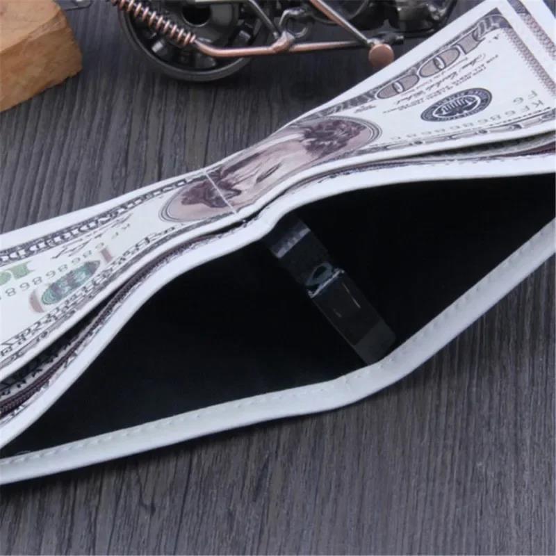 Premium PU Leather Money Clip,USD Dollar Wallet For Boys Men, Teens Student Purse, Male Female Coin Pouch