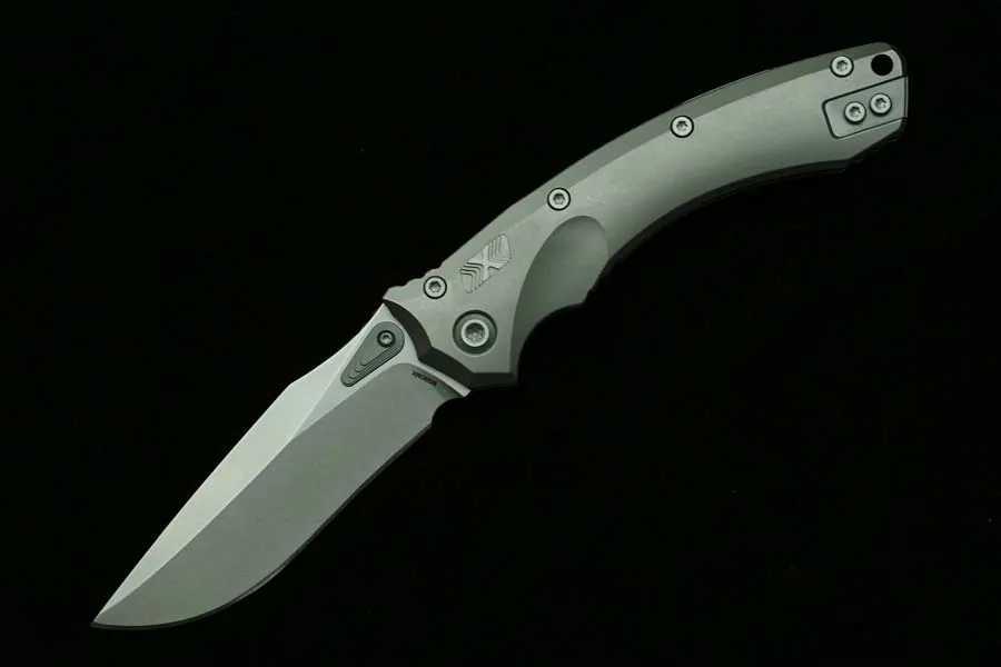 New Amphibious 137RL Manual Titanium Handle Mark M390MK Blade Outdoor Camping Hunting Kitchen Survival EDC Tool Folding Knife X241108