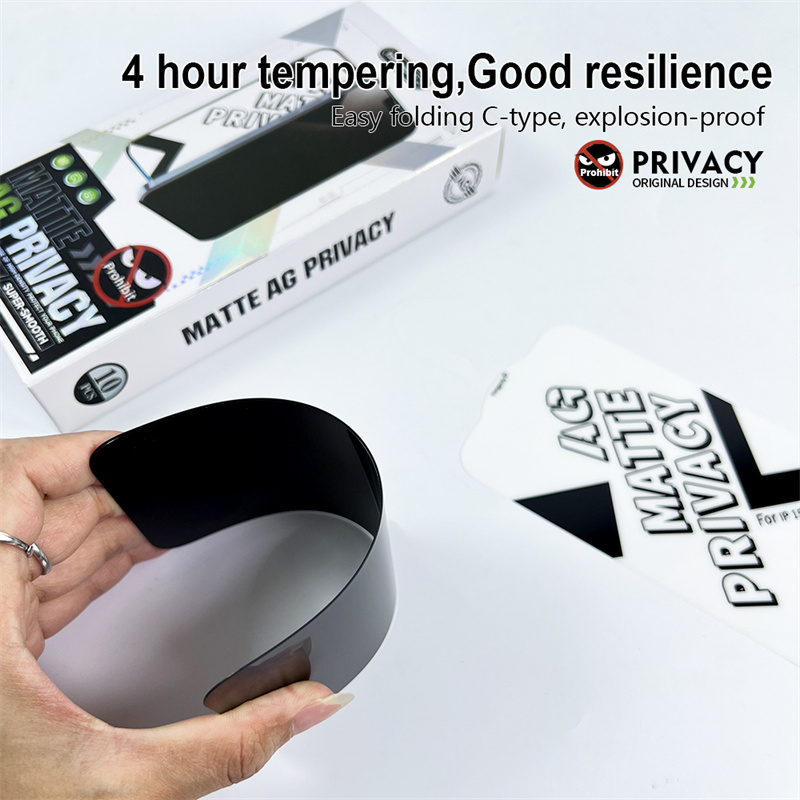 10pcs AG Matte Privacy Tempered Glass Screen Protector Anti Spy Film For iPhone 16 15 14 13 12 11 Plus Xr Xs Pro Max Samsung S24 S23 S22 S21 FE A54 A7