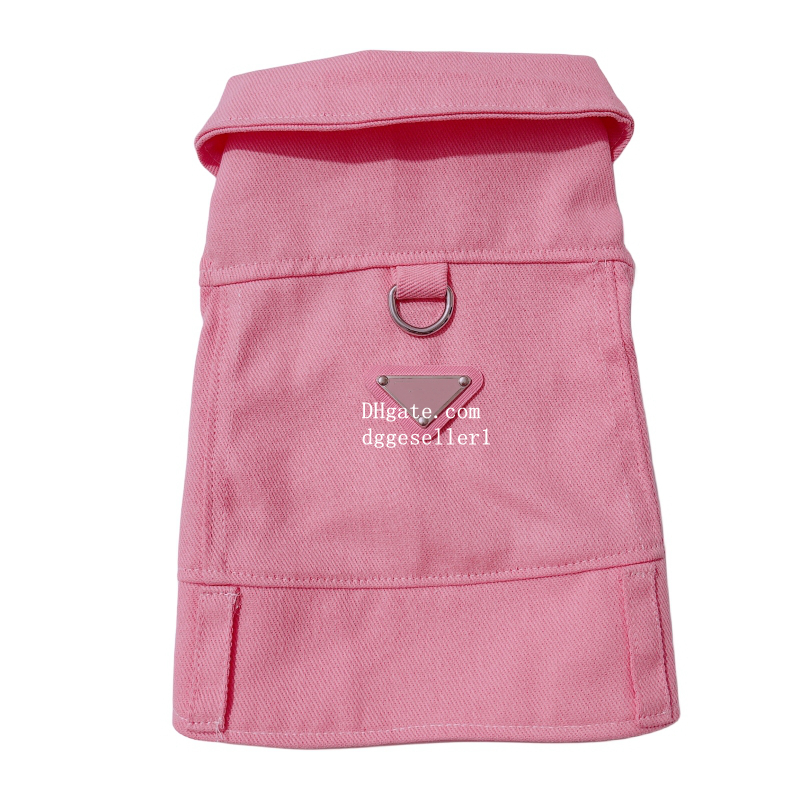 free shipping Designer Clothes Dog Apparel Pet Denim Coat for Puppy Small Dogs T-Shirt Fashion ic Overalls Girl Male Boy Cat Costumes Vintage Vest Out