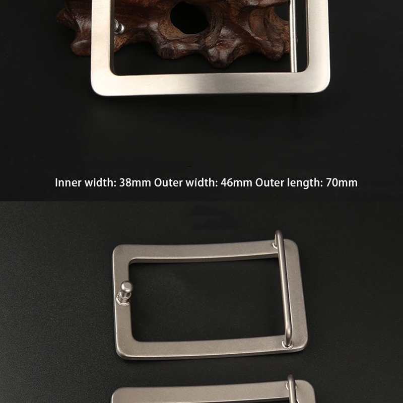 Solid Pure Belt Buckle O Type Mens Pin Personality 240401