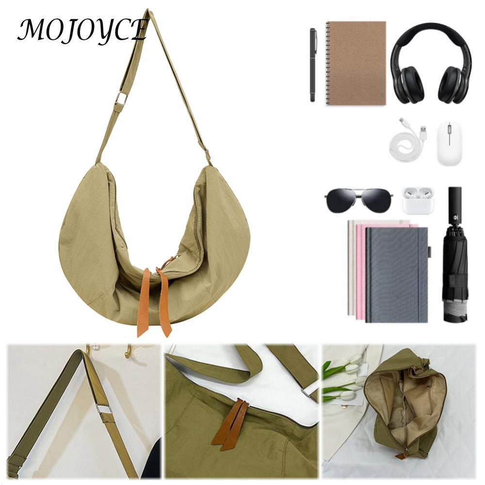 Women Dumpling Bag Trendy Crescent Bag Adjustable Strap Half Moon Bag Large Capacity Solid Color Shoulder Bag Trendy Satchel Bag