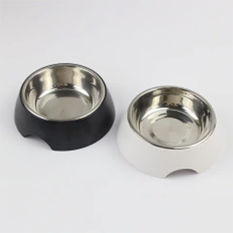 Eco-Friendly Melamine Canine Dining Plate Slip Resistant Design with Adjustable SS Edge