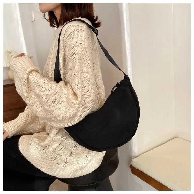 Underarm Crossbody Bag Nylon Casual Hobos Chest Bag For Women Students Shoulder Cross Body Bag 2024