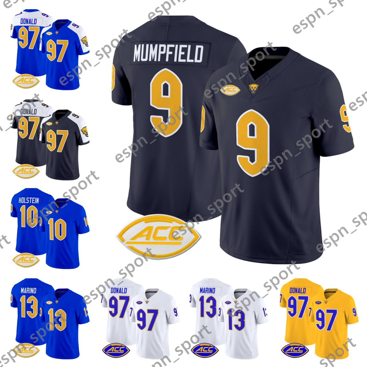 2024 Custom Pittsburgh 97 Aaron Donald Panthers Maglia Da Calcio 4 Daniel Carte…