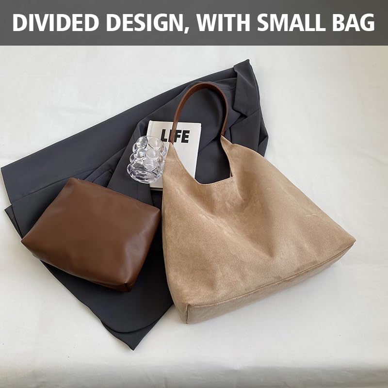 Brown Suede Bags for Women New Brown Suede Tote Bag for Women Suede Hobo Bag Brown Suede Purse Bag Handbag
