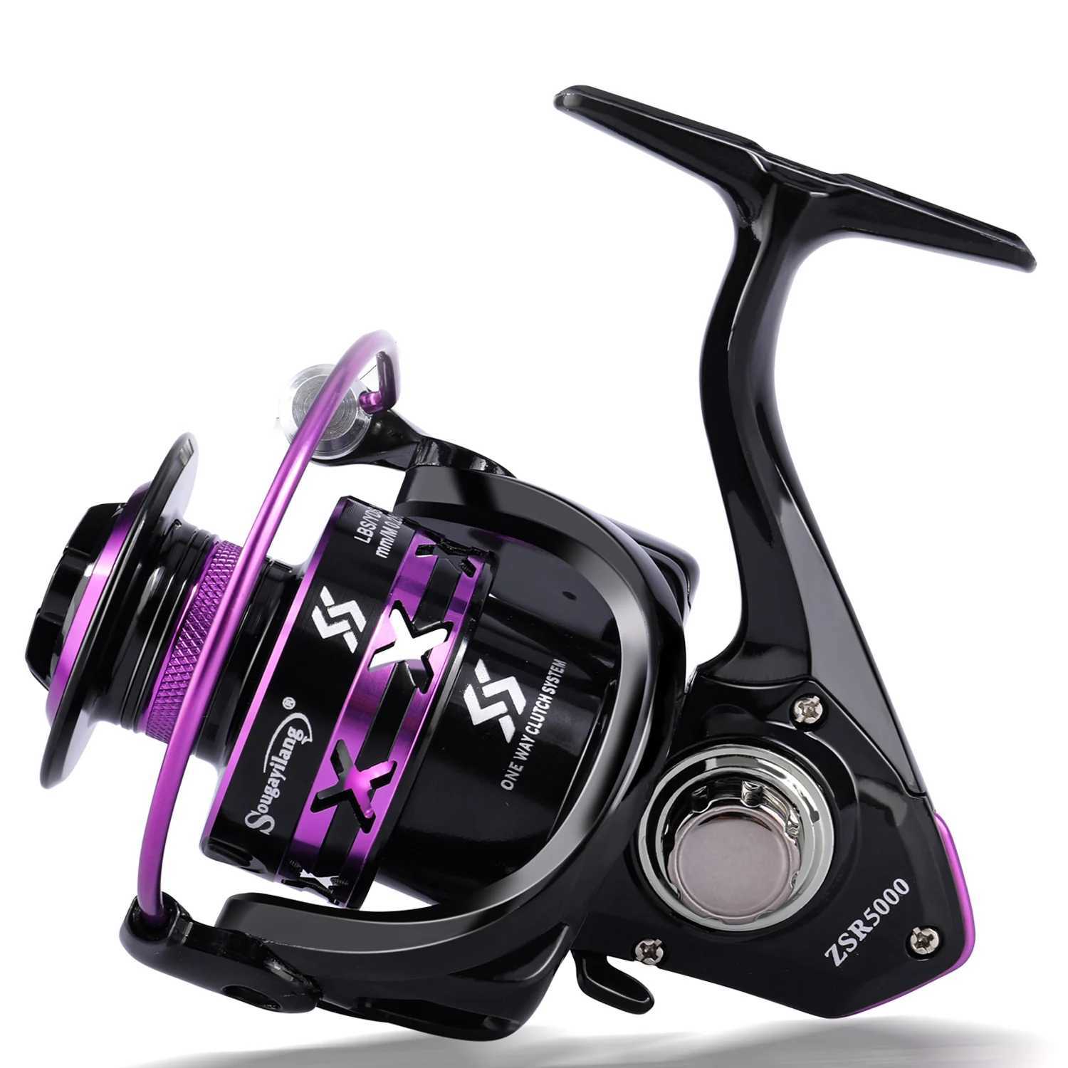 Soukaylang Purp fishing rod combination Tescopic fishing rod and rotating reel fishing line complete travel Portab W241108