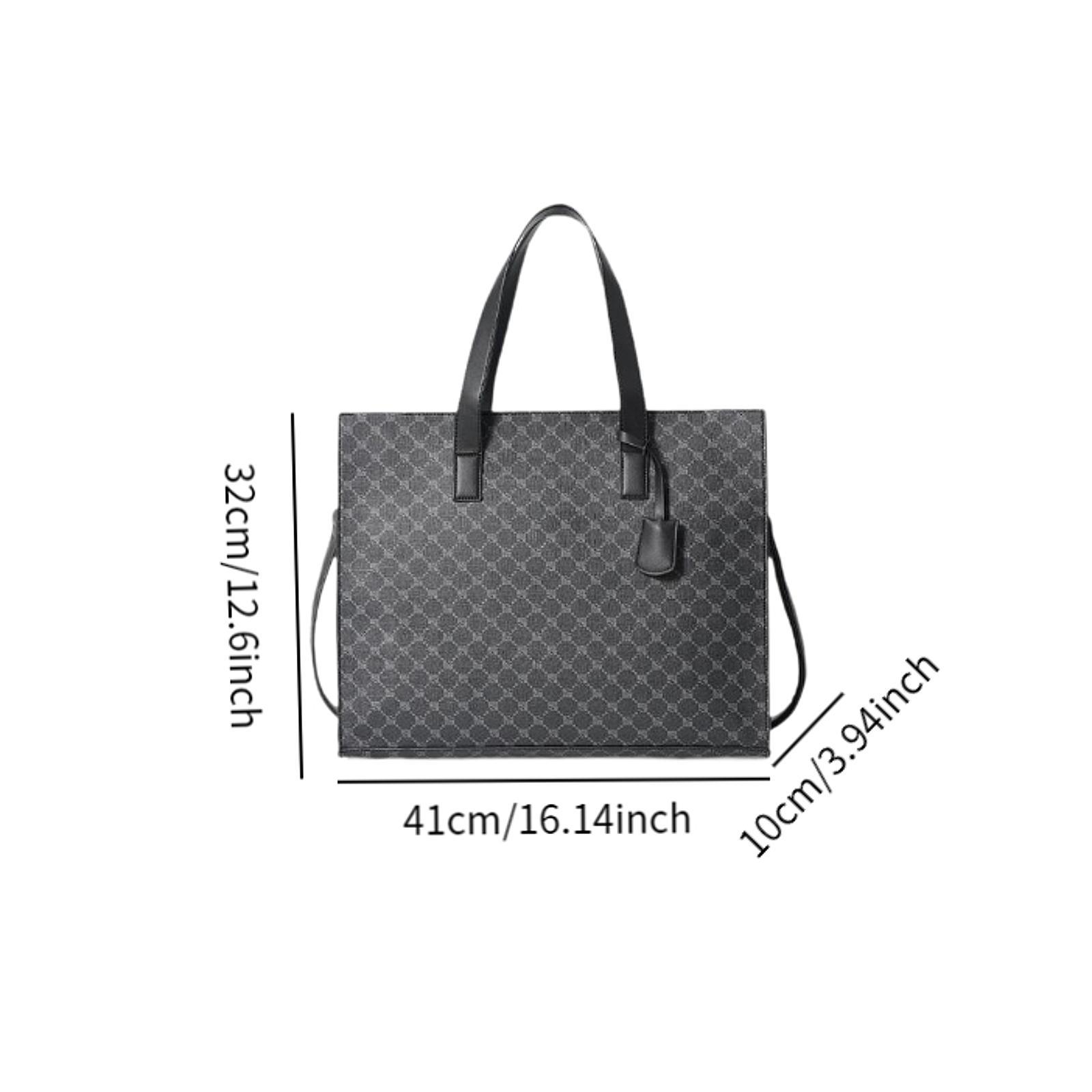Mens Tote Bag for Women Men Casual Large Capacity Pouch Fashion Briefcase for Commuting Business Birthday Gift Shopping Party