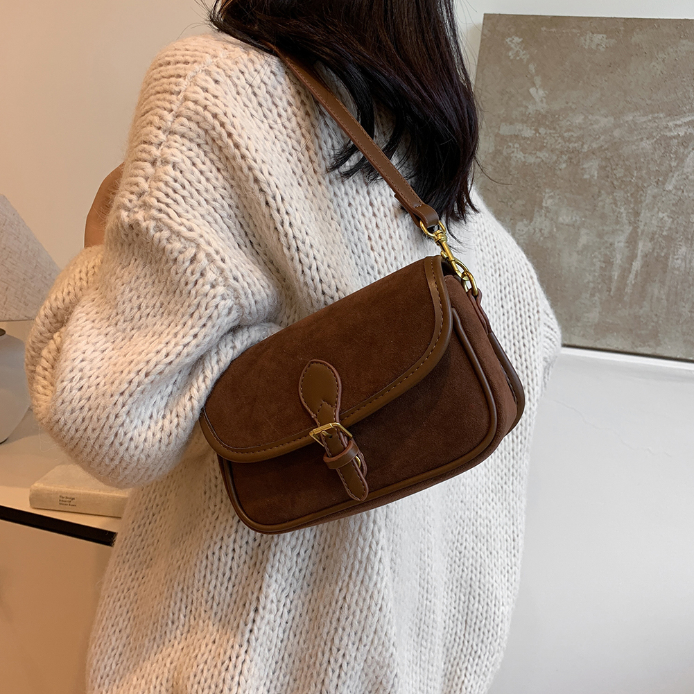 Crossbody Bag for Women Crescent Underarm Bag Leather Vintage Messenger Purse for Work Travel