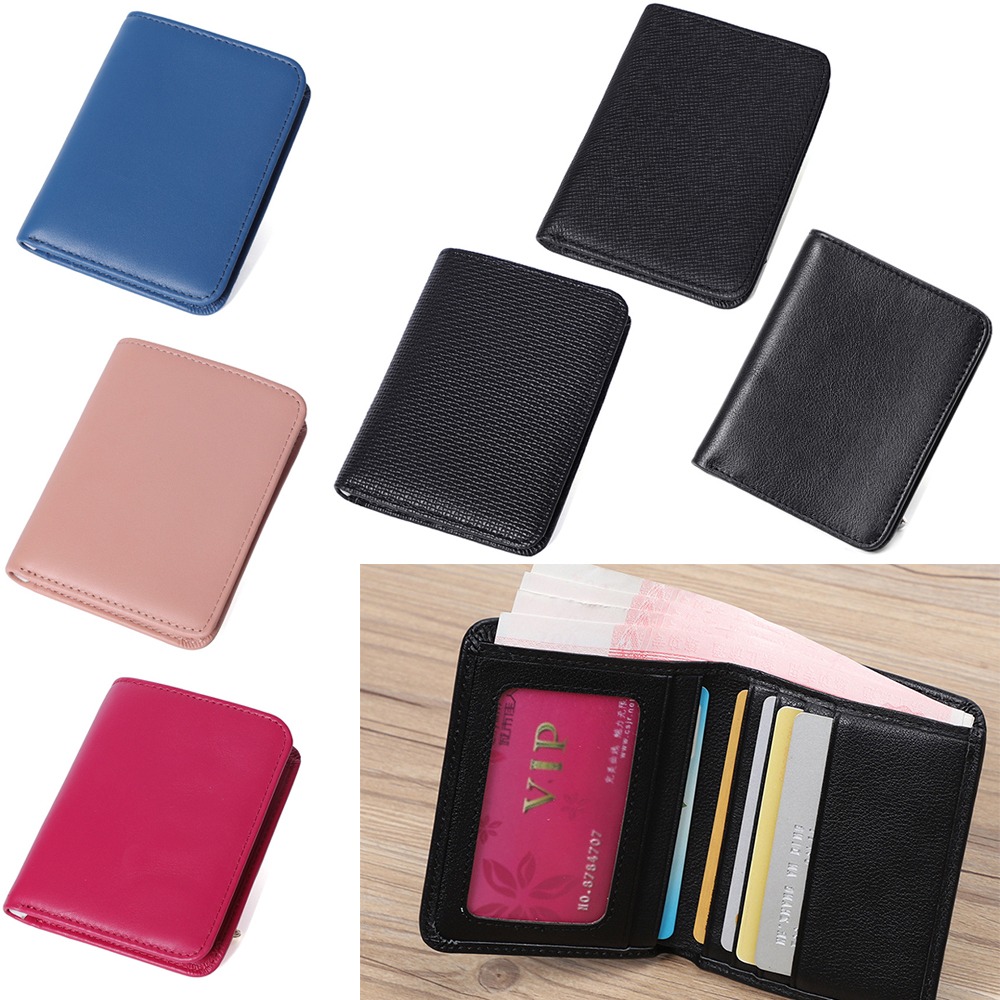 Durable Genuine Leather Slim Men Wallet Multi-card Portable Thin Pocket Wallet Large Capacity Small Coin Purse Men