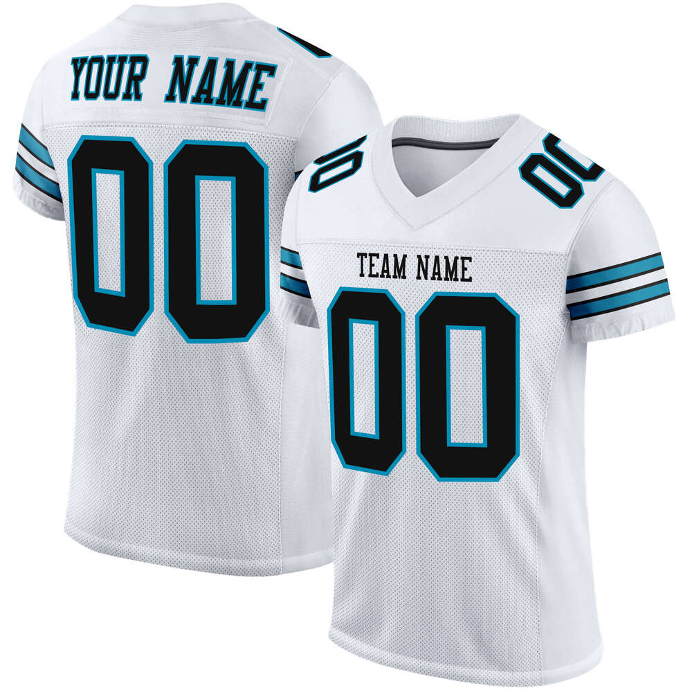 2025 High Quality Custom American White Rugby Jersey Printed Team Name Number Game Training Football Shirt Men/Youth