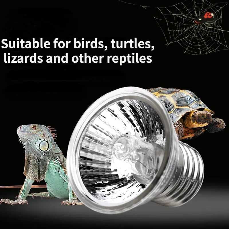 50W Halogen Bulb Included Reptile Heat Lamp Adjustable Gooseneck Aquarium Tank Heating Lamps for Tortoise Lizard Snake TerrariumLX241107