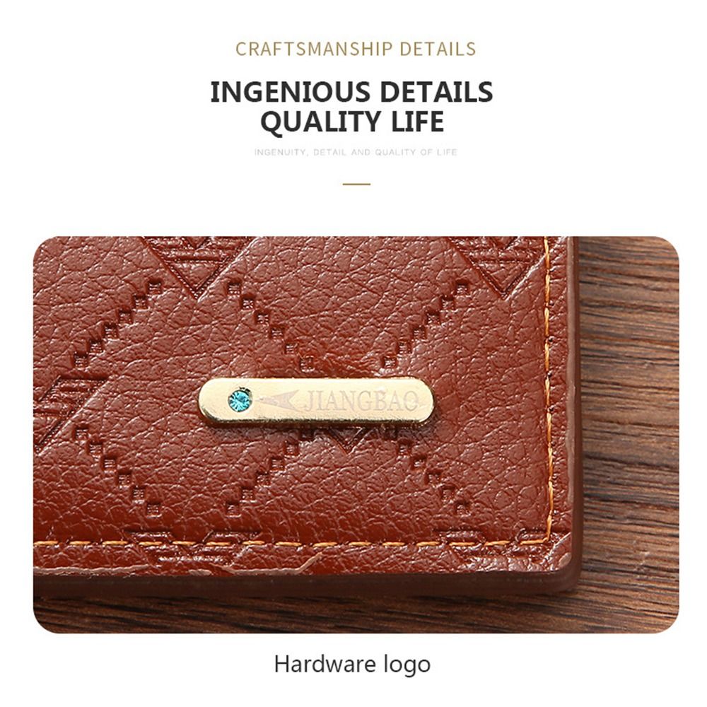 Fashion Multi-position 2 Fold Purse Retro Thin Men's Long Wallet Contracted Ultralight Male Leather Purse Male