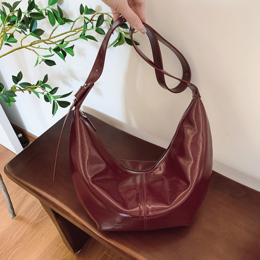 Crossbody Bag for Women with Adjustable Strap Clutch Purse PU Leather Inner Pocket Large-capacity Hobo Bag Travel Shopping Bag