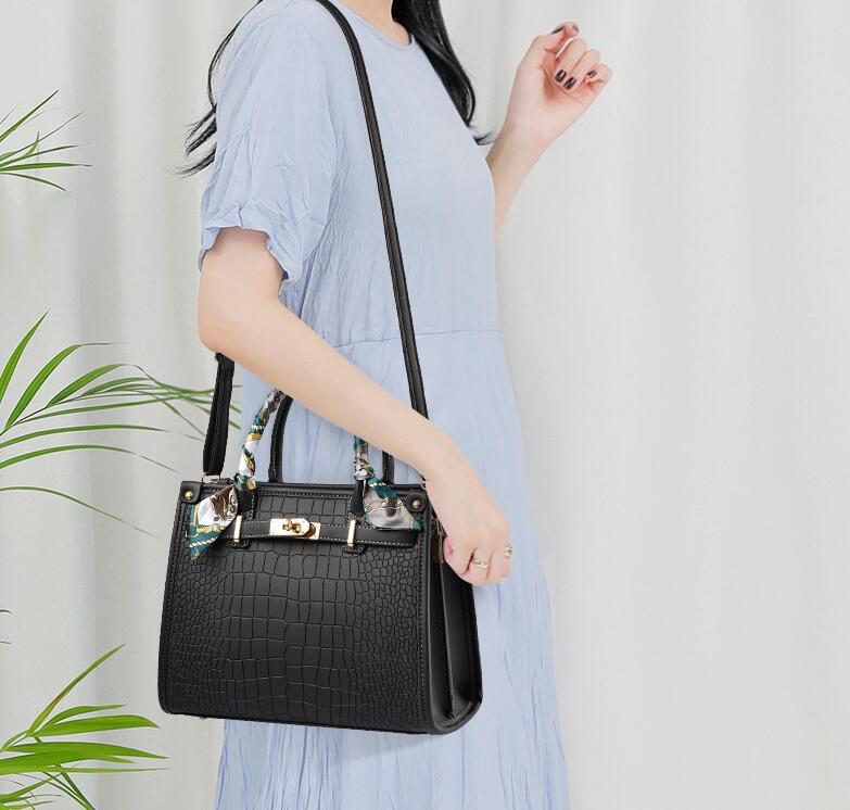Crocodile Print Women Crossbody Bags Leather Handbags 2024 Luxury Ladies Hand Bags Purse Fashion Shoulder Bags