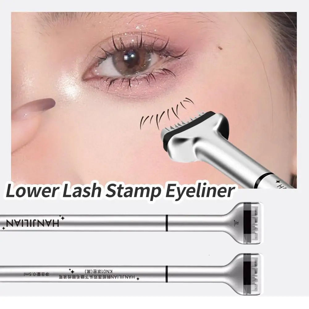Eyelash seal DIY lower eyelash extension stamp silicone makeup tool suitable for beginners convenient and natural simulation of eye black stick G1V3 2