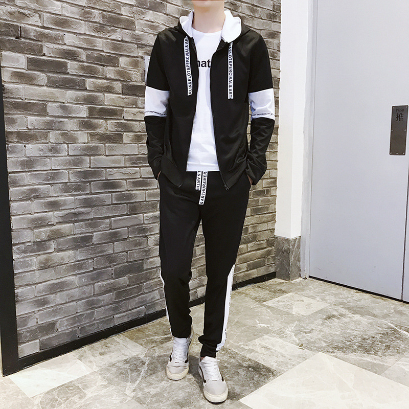 Men's Tracksuits Fall/Winter Luxury Letter Print Set Workout Hoodie Sportswear Sweatshirt Pants Sports Jogging 2 Piece