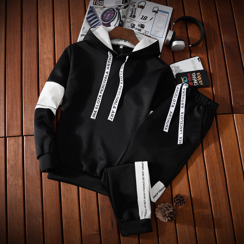 Men's Tracksuits Fall/Winter Luxury Letter Print Set Workout Hoodie Sportswear Sweatshirt Pants Sports Jogging 2 Piece