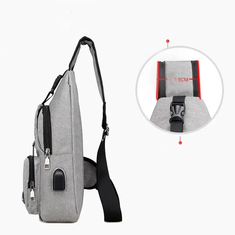 Fashion Canvas Chest Pack for Men Women Crossbody Shoulder Bags Messenger Bag Fanny Multifunction Mini Belt Waist 241029