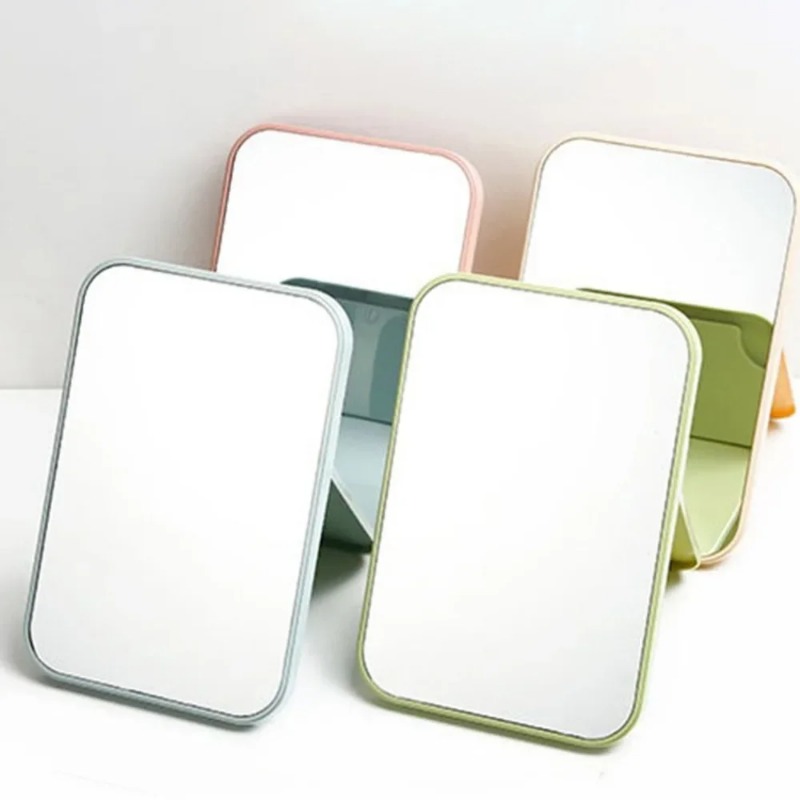 Folding Large Square High Definition Single Side Cosmetic Mirror Portable Easy To Use Simple and Beautiful Free shipping