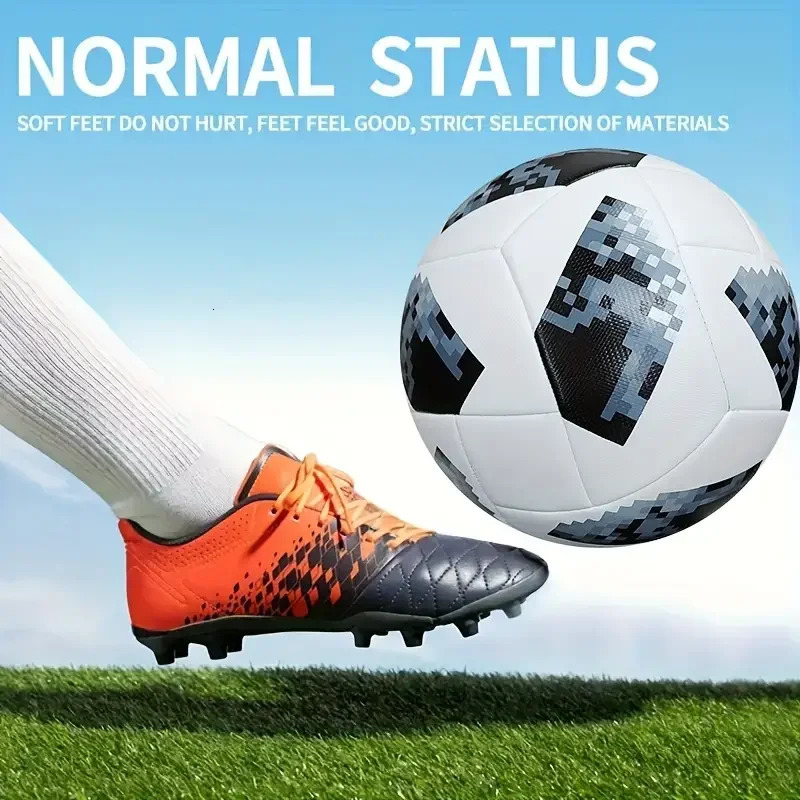 1 Classic Standard Size 5 Football PU Leather Football Training and Match Balls Football Outdoor Games 241106