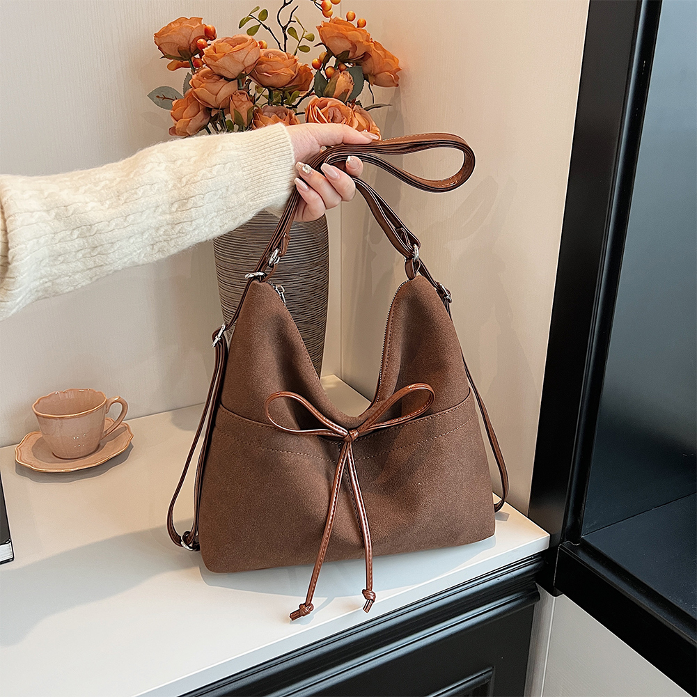Hot Selling Large Capacity Women's Shoulder Bag Backpack New High Quality Suede Design Youth Ladies Handbag Bolsas Femininas