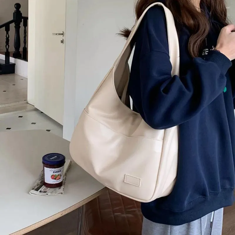 Wholesale Shoulder Bags Women PU Leather Bag Simple Solid Fashion Large Capacity Handbag Vintage Daily Dating