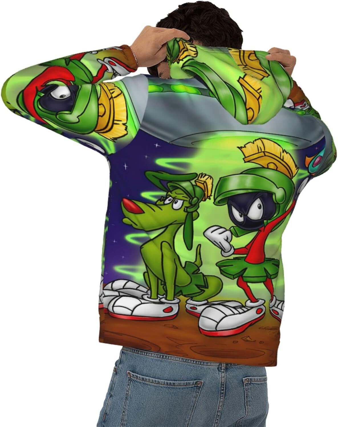 Hoodie for Mens Womens MenS Fleece Hoodie Trendy Sweatshirt Casual Hoodies Comfy Casual Autumn Winter Pullover With Pockets Graphic Trendy green puppy