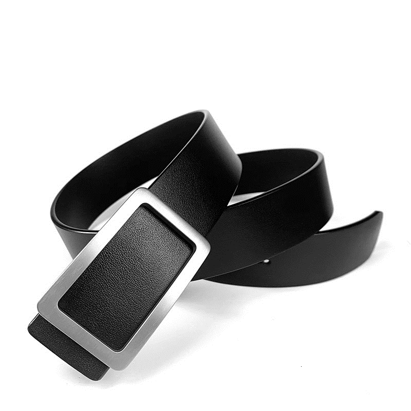 Solid Pure Belt Buckle O Type Mens Pin Personality 240401