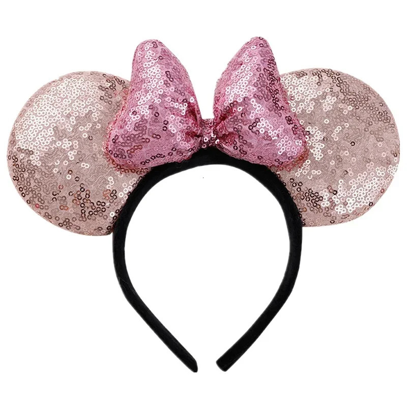 Cute Hair Accessories for Girl Ears Headbands Christmas Children Sequin Bows Birthday Party Hairband Gift 241107