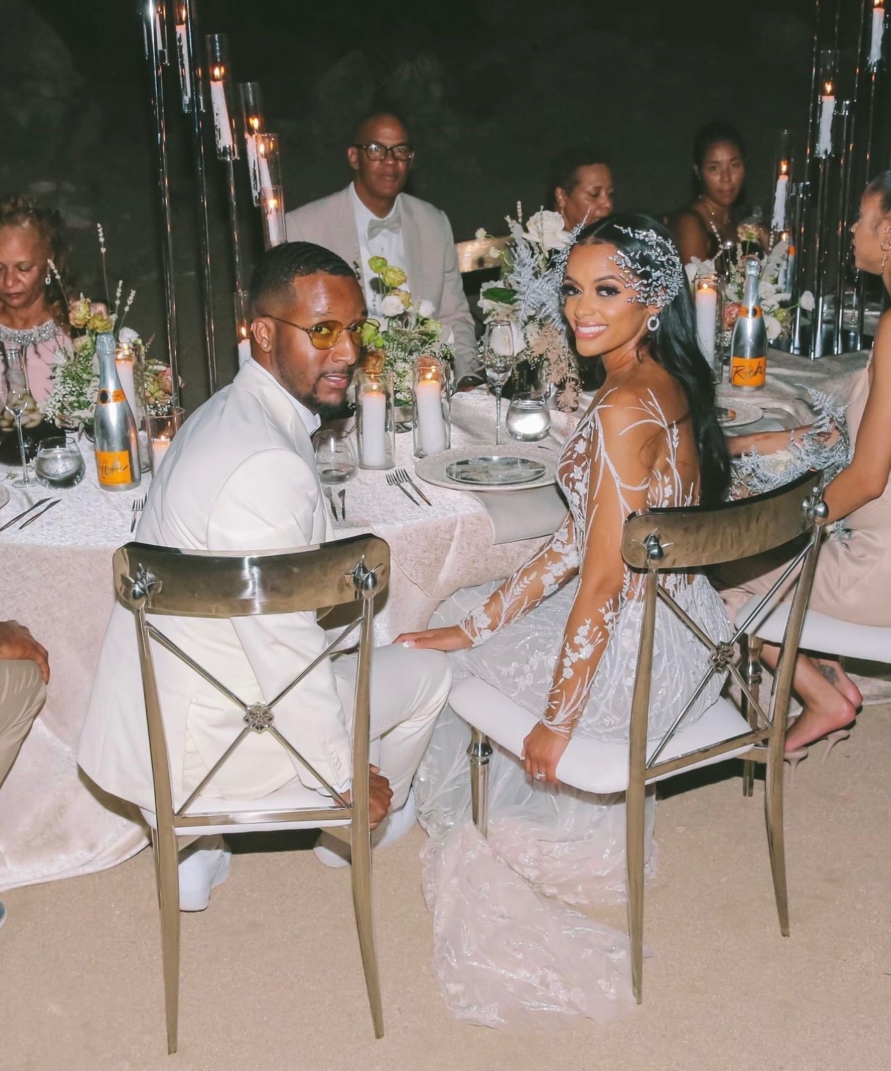 Boho Sheath Lace Dress For Illusion Long Sleeves Fulllace Wedding Dresses Bridal Gowns Sweep Train African Bride Dress 0515