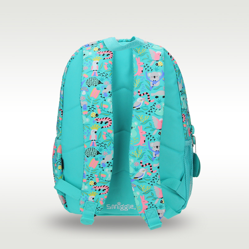 Australia smiggle original children's schoolbag girl backpack kawaii green koala school supplies 16 inches 7-12 years old