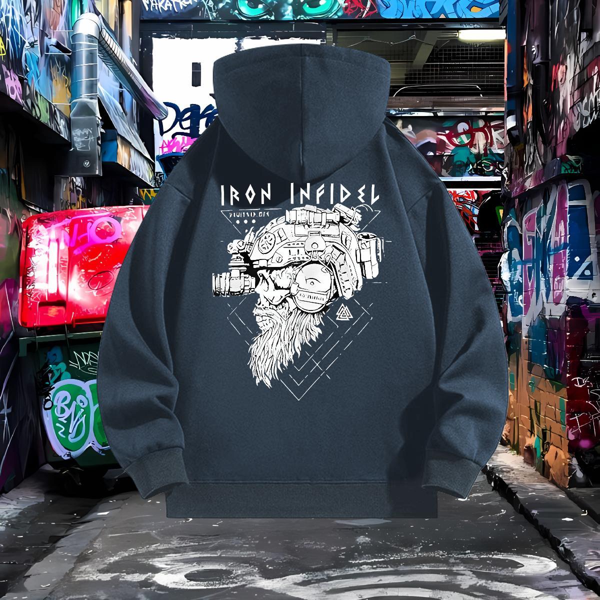 Free Shipping Hooded Sweatshirt Breathable Long Sleeve Unisex Men's Hooded Sweatshirt Oversized 3XL Tops Pullover Hoodie Home Outdoor Cotton 350g