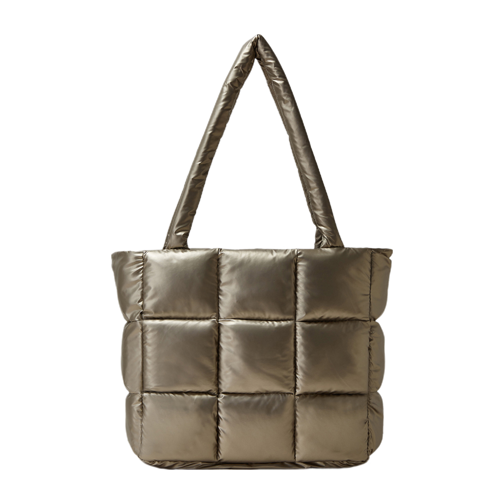 Women Padded Shoulder Bag Lightweight Padded Tote Handbag Large Capacity Top Handle Bag Winter Shopper Bag