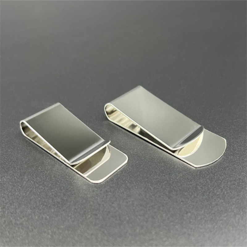 Custom Lettering Stainless Steel Metal Money Clip Simple Dollar Cash Clamp Holder Quality Money Clip Wallet For Men Women
