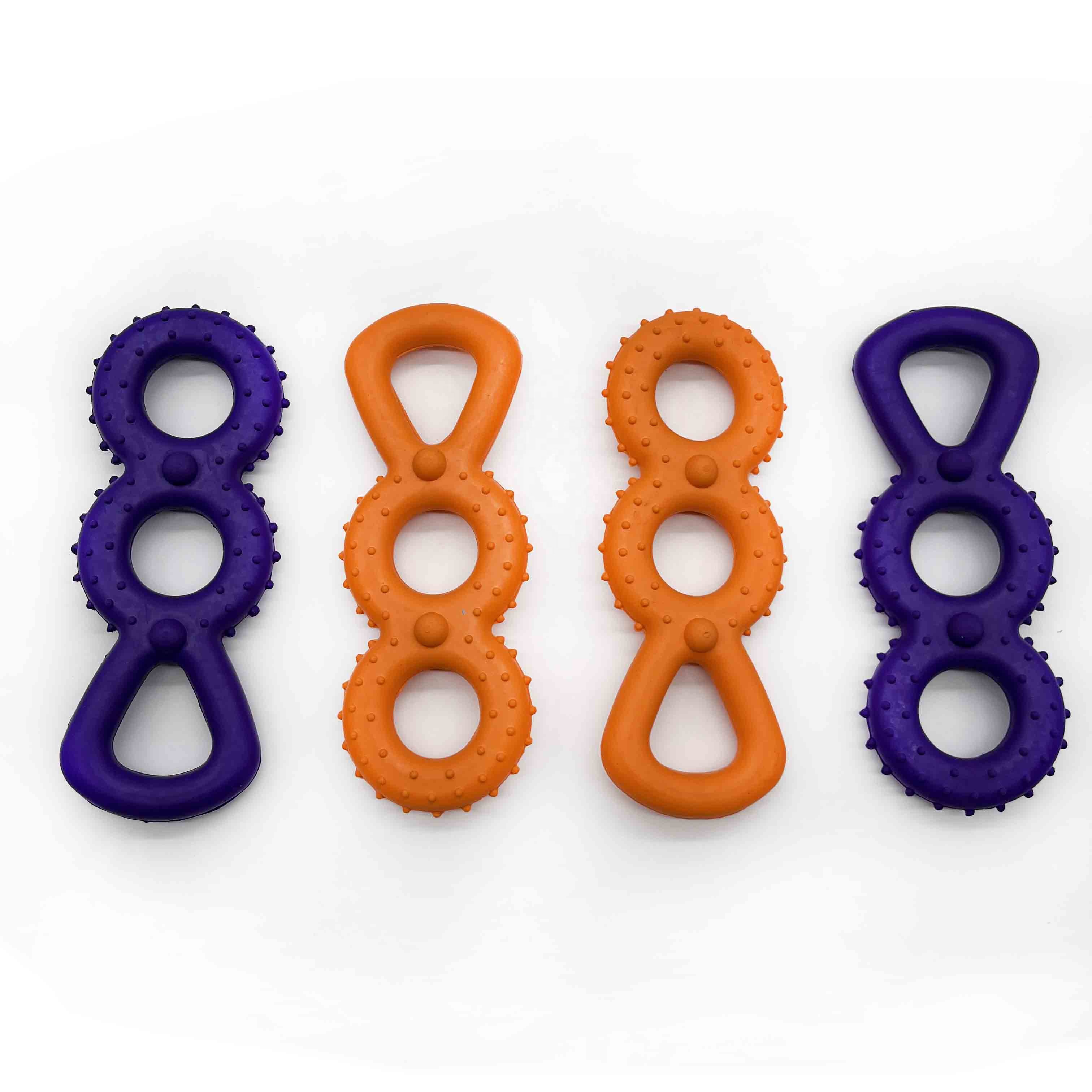 Super tough indestructible rubber toy handle dog chewing toys