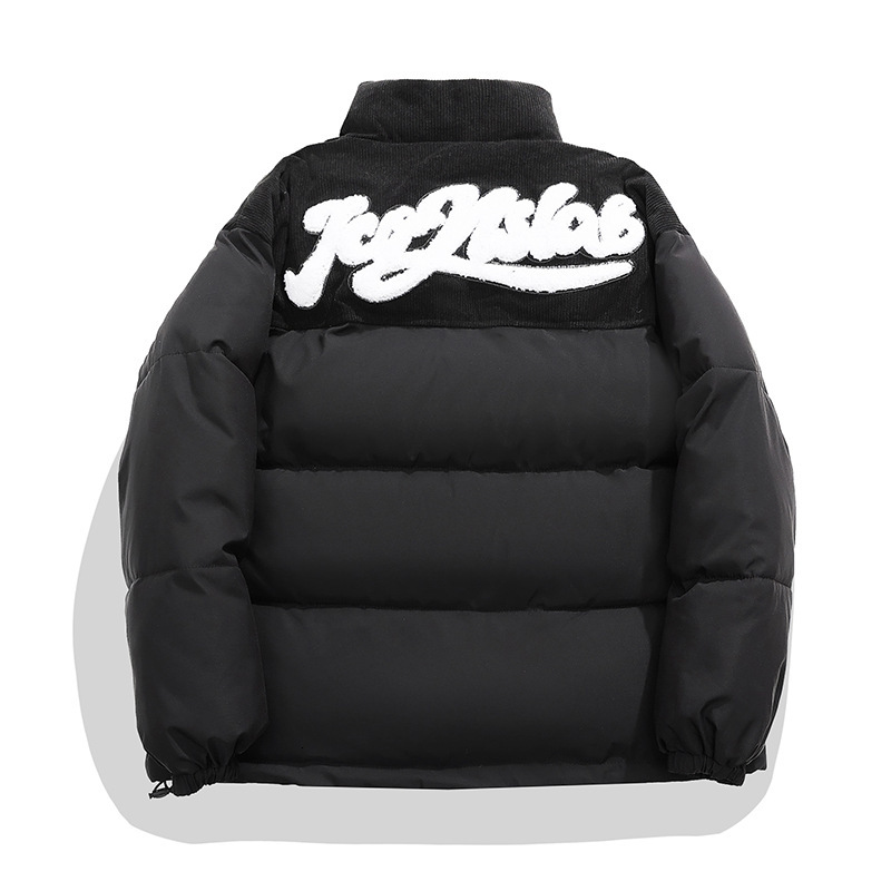 Solid color 2025 corduroy down winter new loose jacket, thick cotton jacket