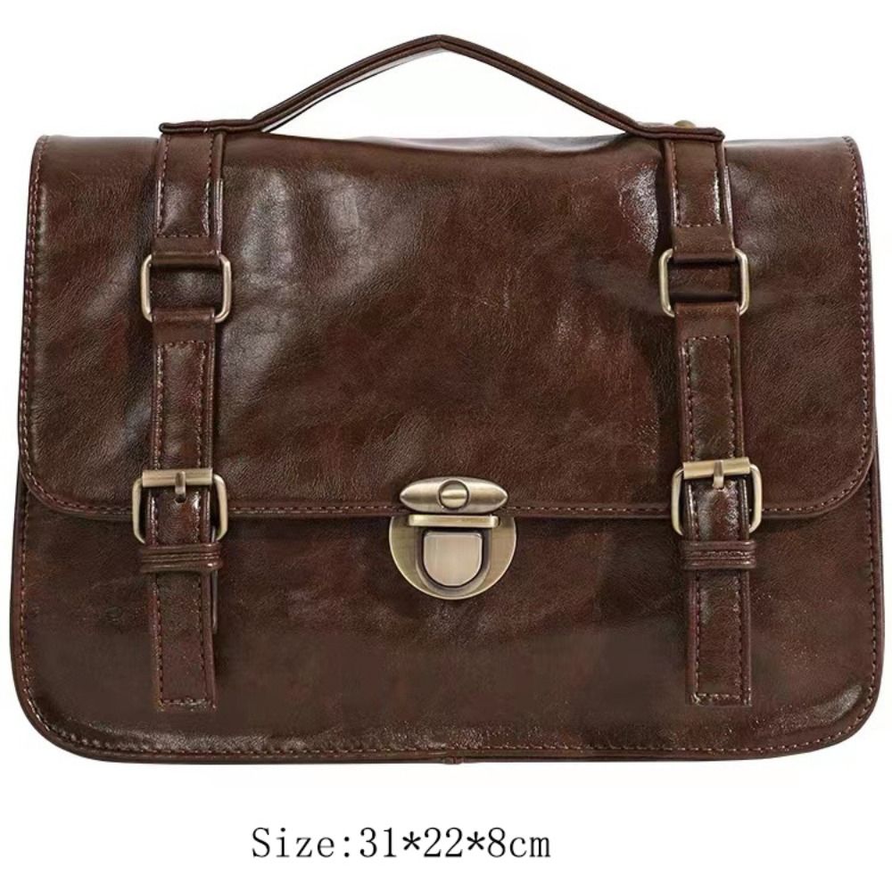 Retro Women's Satchel Hobo Bag Leather Multi Pocket Luxury Designer Handbag Female Shoulder Underarm Bag Tote Purses