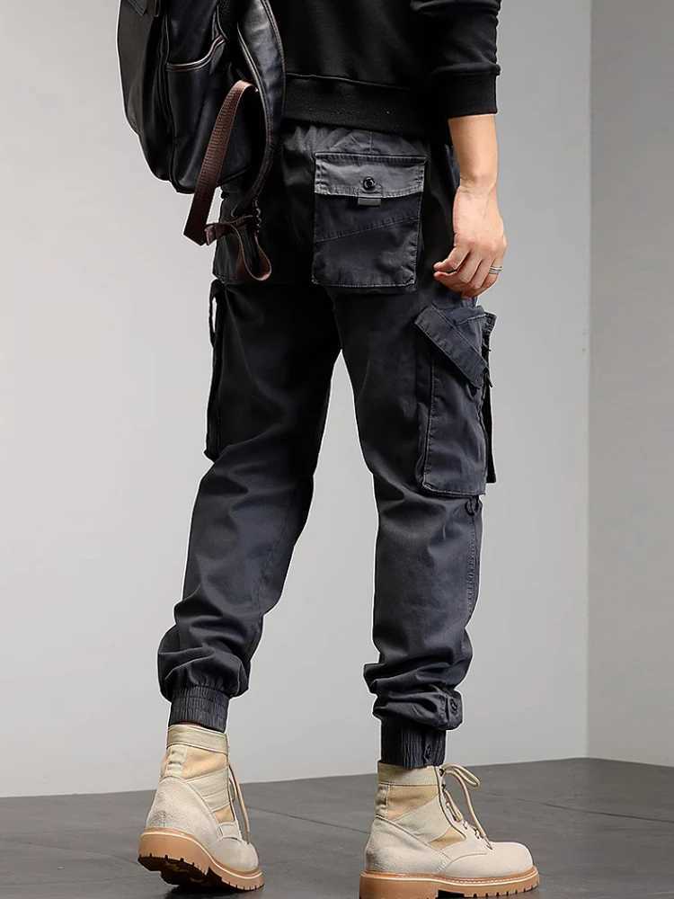 Nine points of the mens trend pants brand loose-fitting riffraff 2024 military style casual leggings pants LX241107