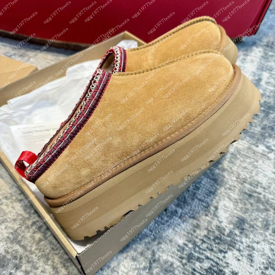 Designer tasman slippers tazz women tasman boots Designer Australia Sheepskin Winter fur keep warm boot designer mens womens Boots Tazz Slippers mini boots With box