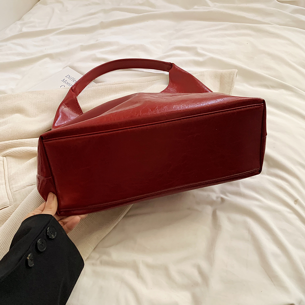 PU Leather Shoulder Bag Soft Designer Underarm Bag Large Capacity Shoulder Purse for Women Work Shopping Travel