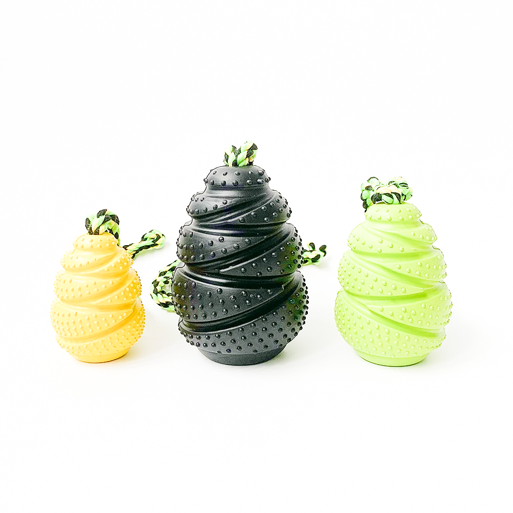Natural Rubber Dog Chew Toy Snack Dispenser Dog Feeder Puzzle Toy Ball