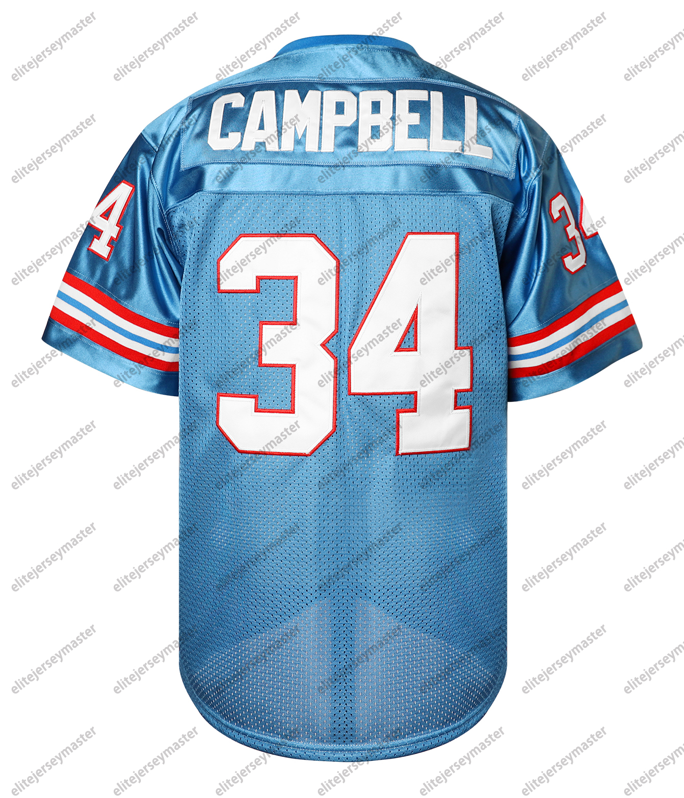 Vintage Style 1 Moon 34 Campbell Football Jerseys Double Stitched Personalized Name Number